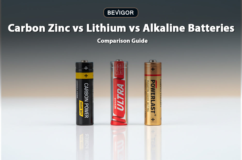 Carbon Zinc vs Lithium vs Alkaline Batteries: Comparison Guide