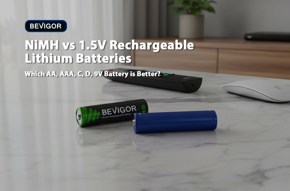 NiMH vs 1.5V Rechargeable Lithium Batteries: Which AA, AAA, C, D, 9V Battery is Better?