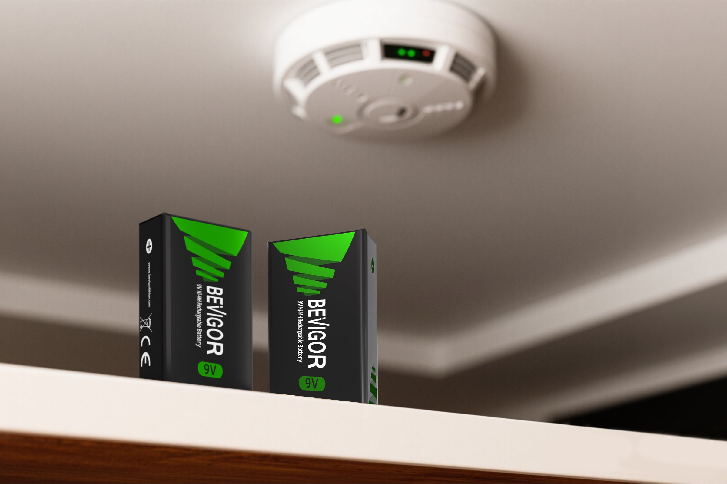 bevigor 9v battery in smokealarm system