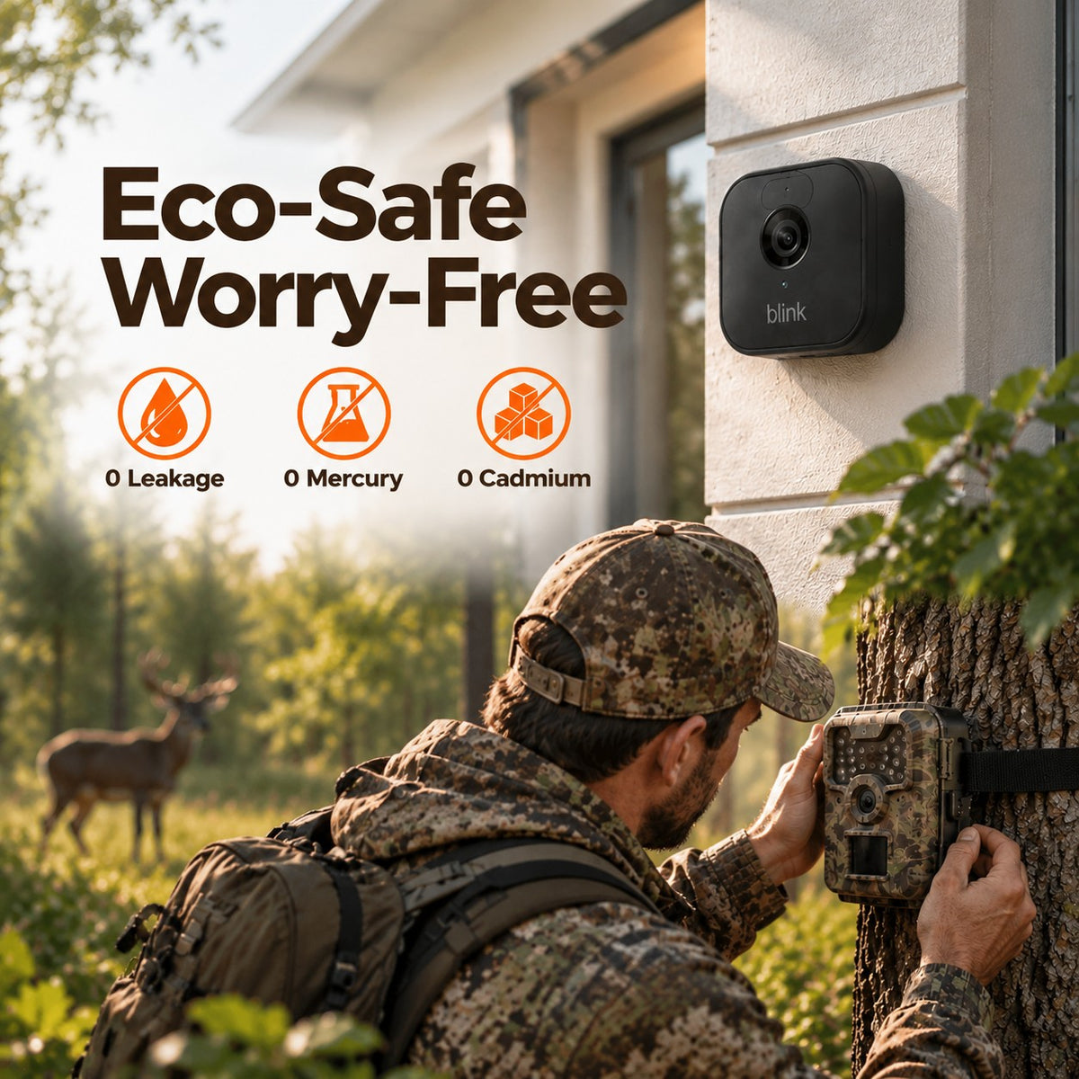 BEVIGOR Lithium AA Batteries Eco-Safe for trail camera and blink camera