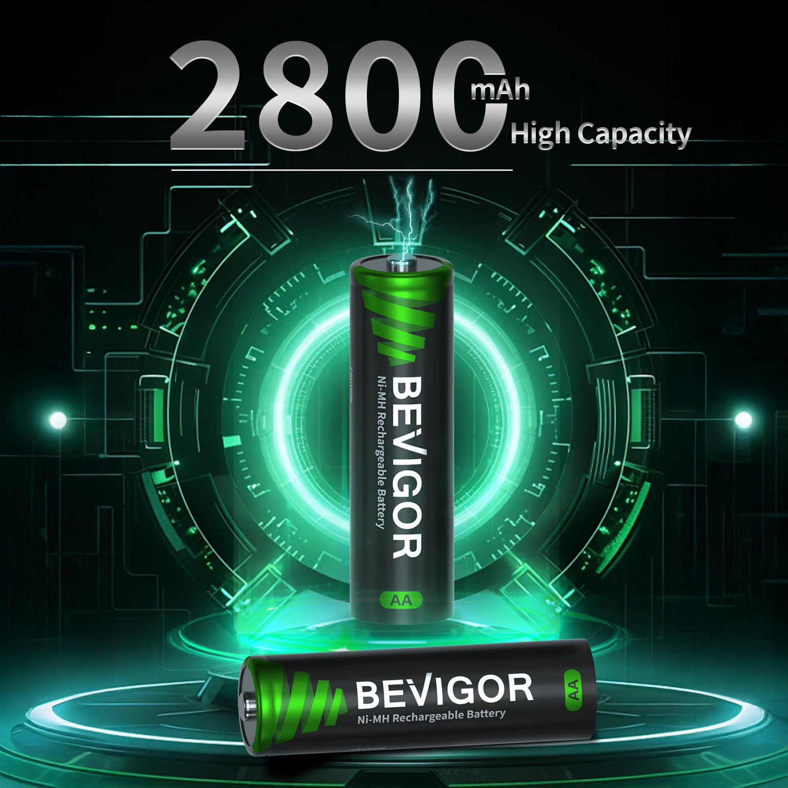 Ni-MH_Rechargeable_AA_Battery_2800 mAh High Capacity