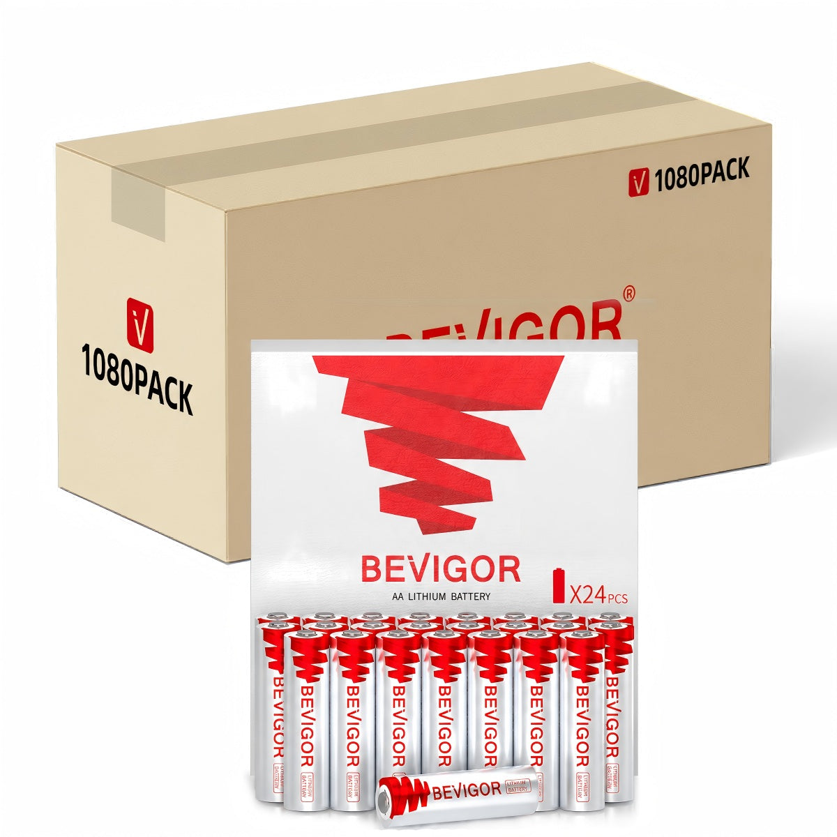 3000mAh AA Lithium Batteries Bulk Pack
