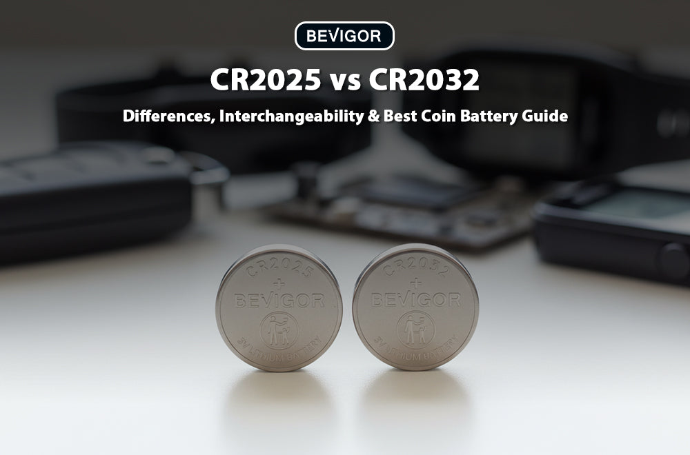 CR2025 vs CR2032: Differences, Interchangeability & Best Coin Battery Guide