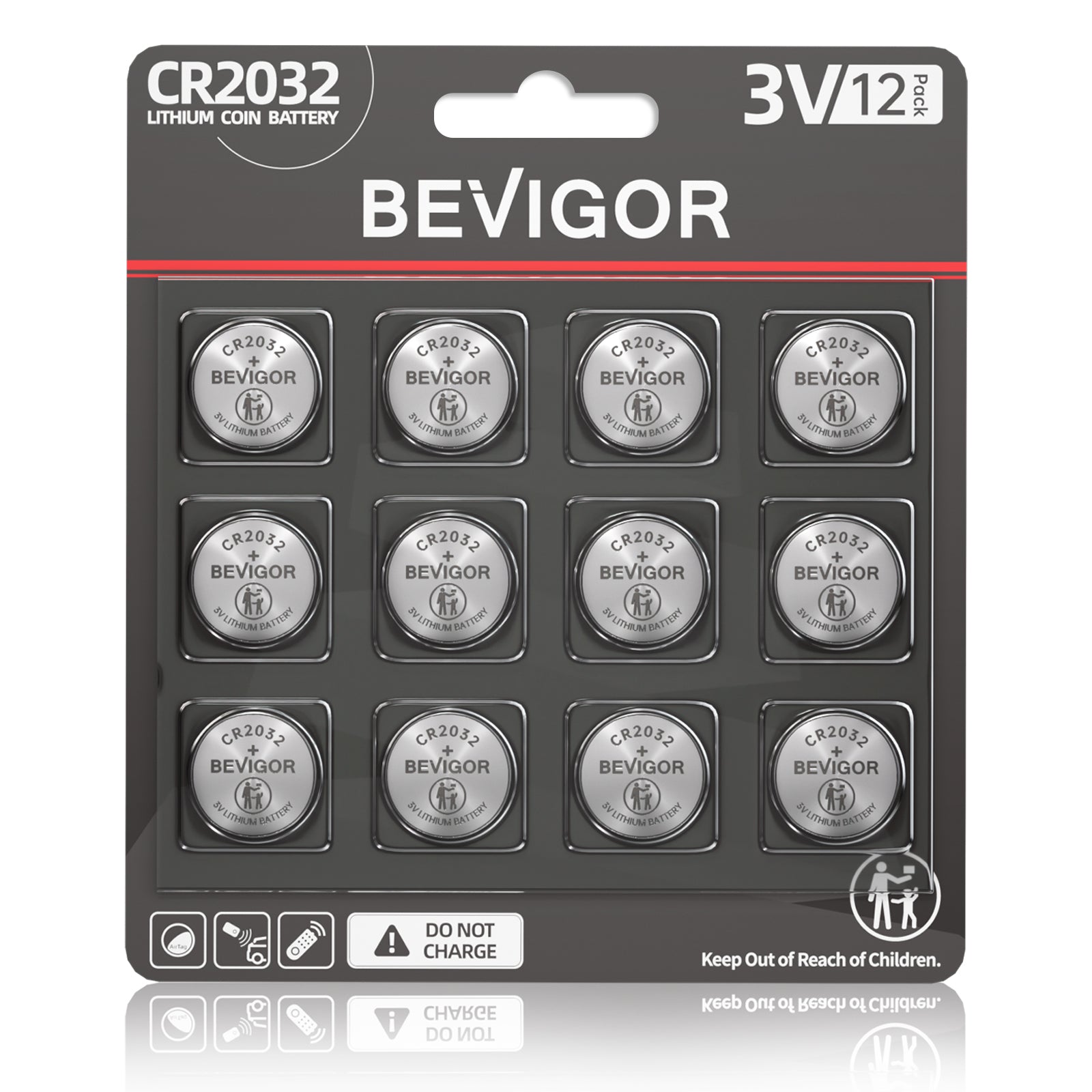 BEVIGOR CR2032 Battery Lithium 3V Coin Battery