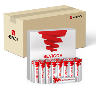 bevigor aa lithium batteries 48pack 3000mAh