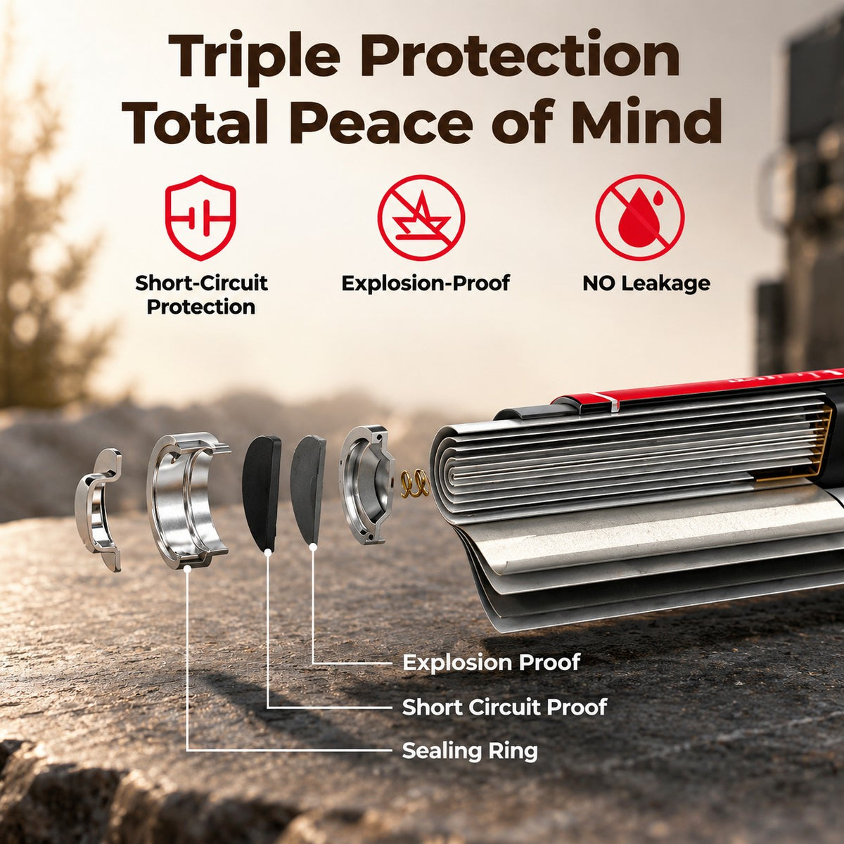 BEVIGOR Lithium AA Batteries Triple Protection