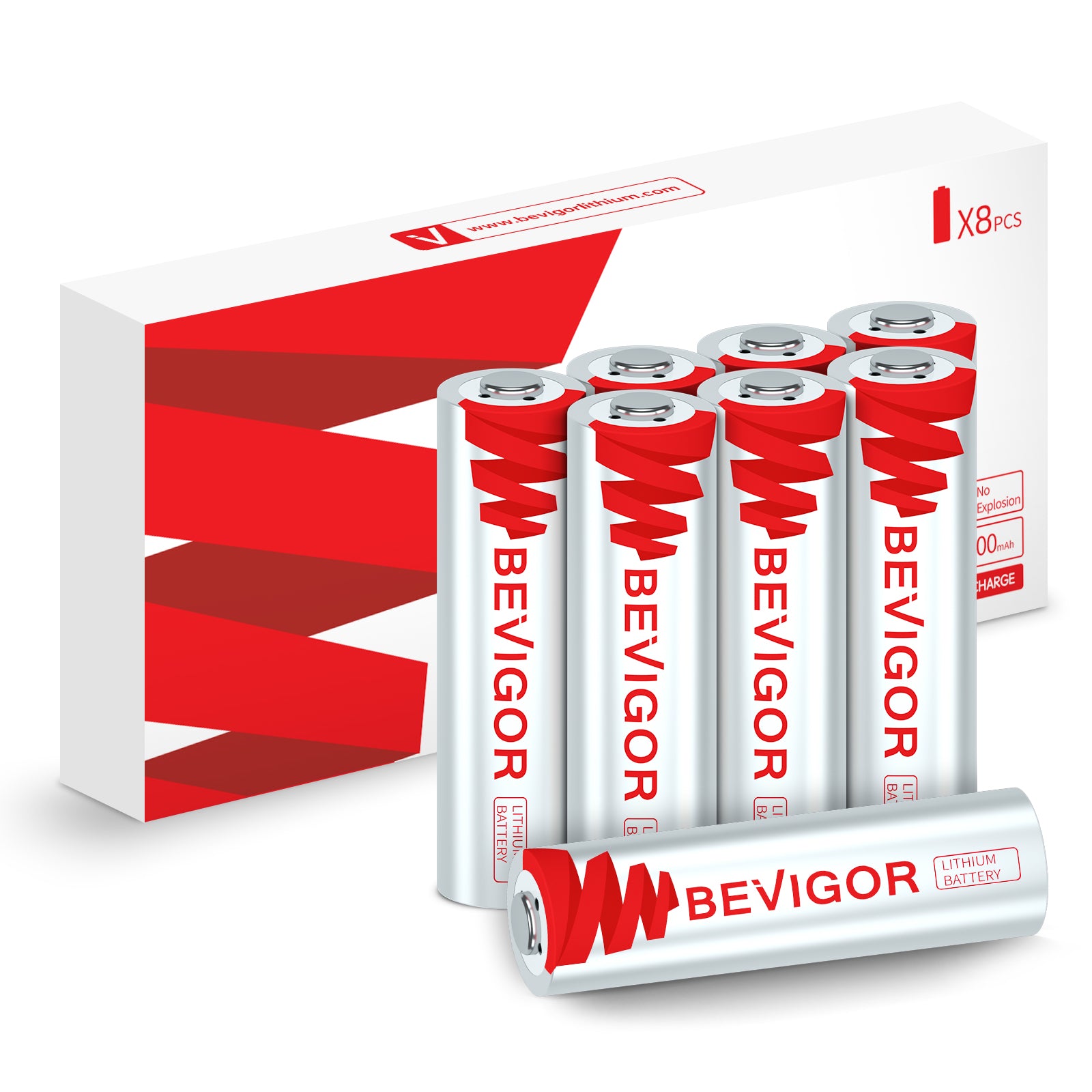 Bevigor Long Lasting 1.5V AA Lithium Iron Batteries 3000mAh