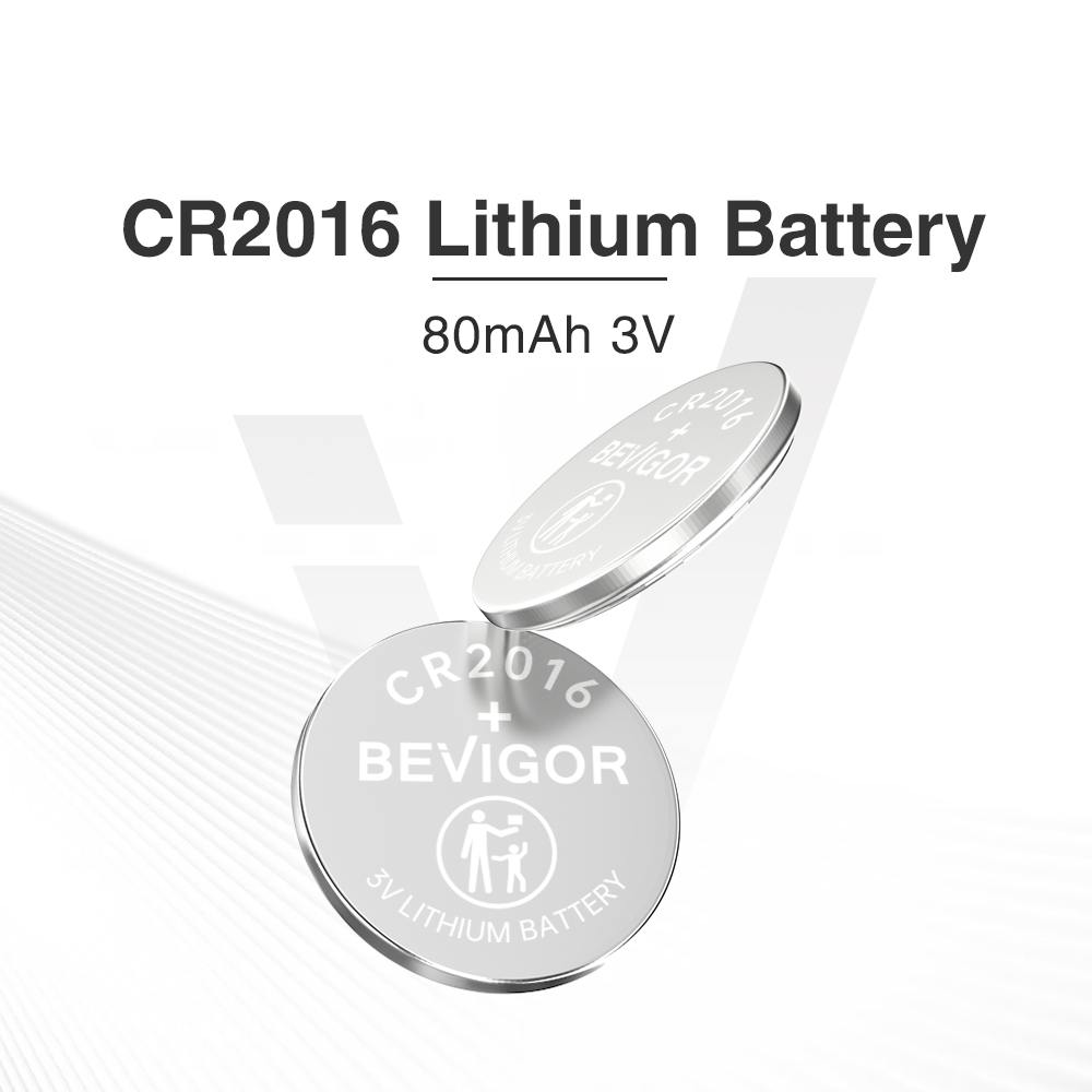 BEVIGOR CR2016 Lithium 3V Coin Battery for Child Safety