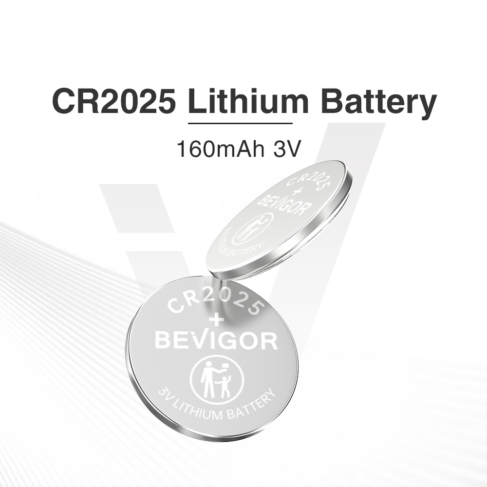 BEVIGOR CR2025 Lithium 3V Coin Battery for Child Safety