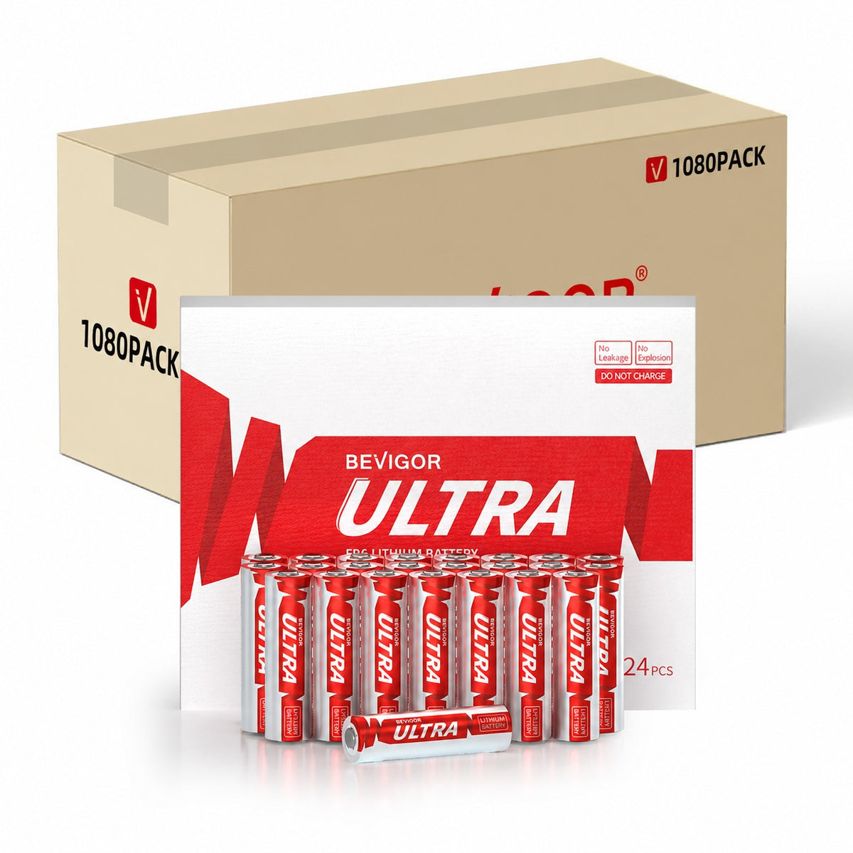 bevigor aa lithium batteries 1080 pack