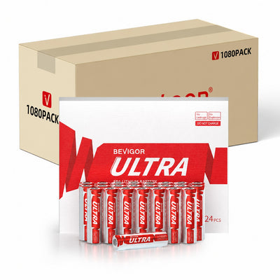 bevigor aa lithium batteries 1080 pack