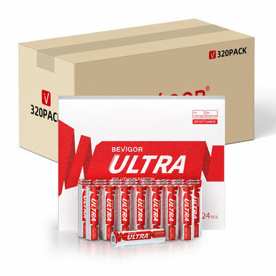 bevigor aa lithium batteries 320 pack