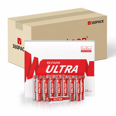 bevigor aa lithium batteries 360 pack