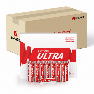 bevigor aa lithium batteries 96 pack