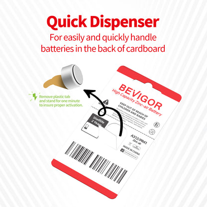 Hearing Aid Batteries Size 312 Quick Dispenser